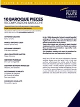 10 Pièces Baroques - Flûte - Partition - Flûte traversière